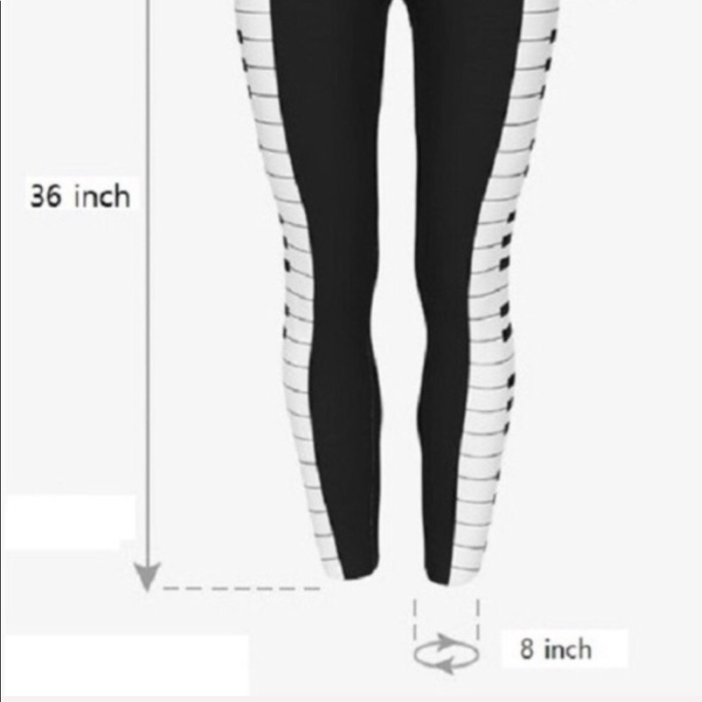 Last pair of YELLOW TATTOO FLOWER Graphic Leggings 3D Callie - Picture 8 of 8